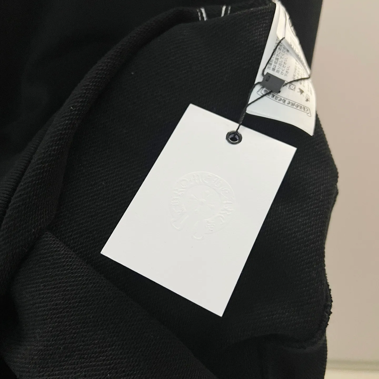 🅿️250 chrome hearts/Chrome Hearts 420g pure cotton round neck sweatshirt Sanskrit embroidery🪡 Letter LOGO logo leather label✝️Cross craft Official synchronization 1:1 original mold opening Fashion personality Versatile trend Pure original quality Original washed fabric Tag Collar label Washed wheat Three complete labels Color: Black. White. Size: XS-L